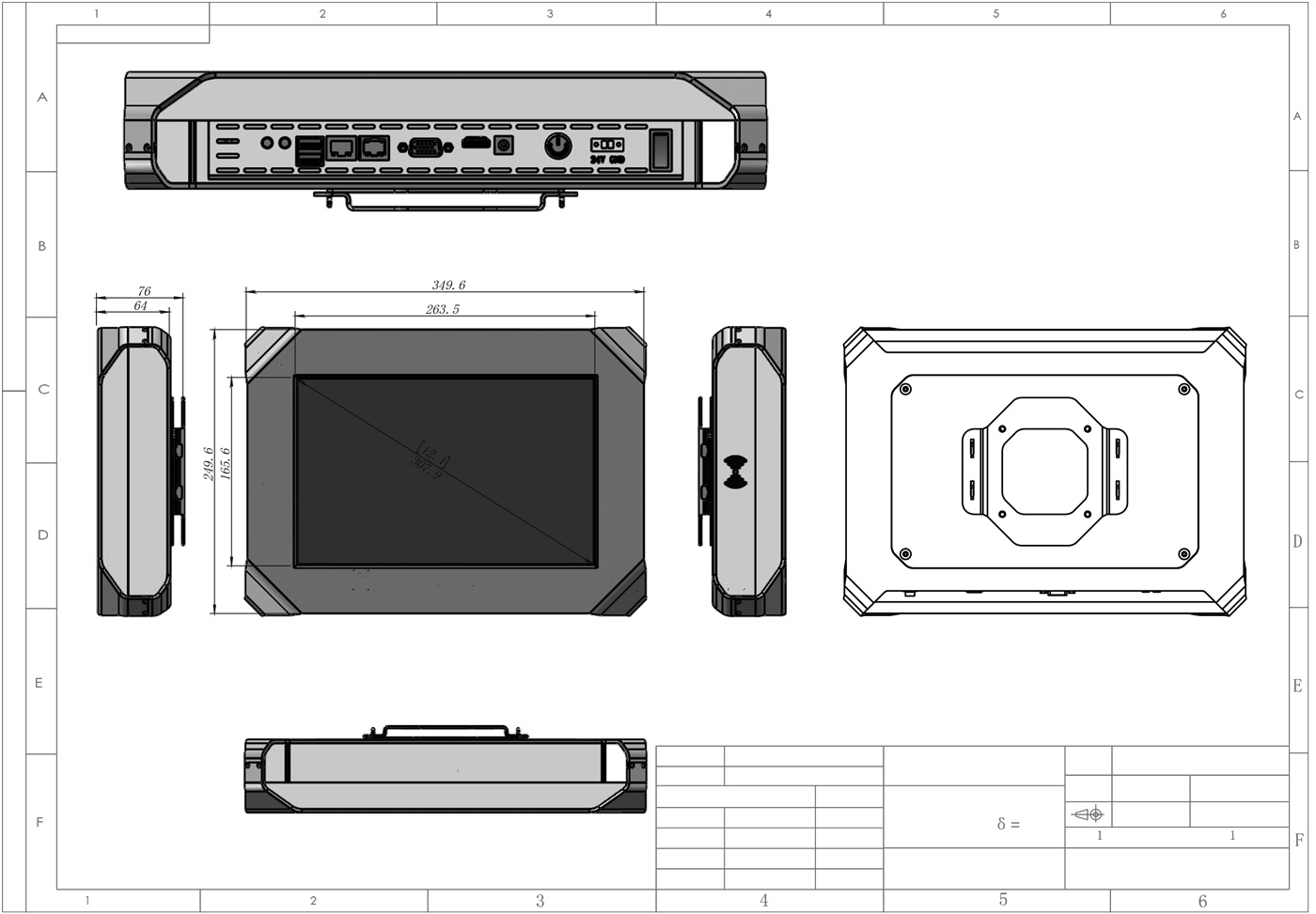 12 inch Panel PC SATA12X Capacitive Touch from SATA IPC