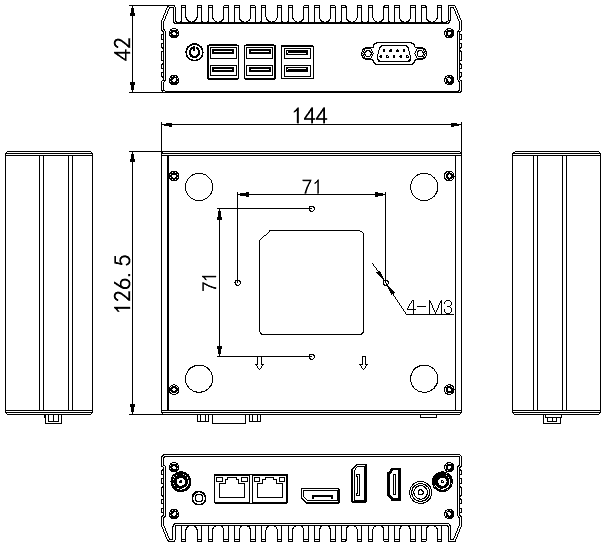 Industrial Mini PC SATA1021