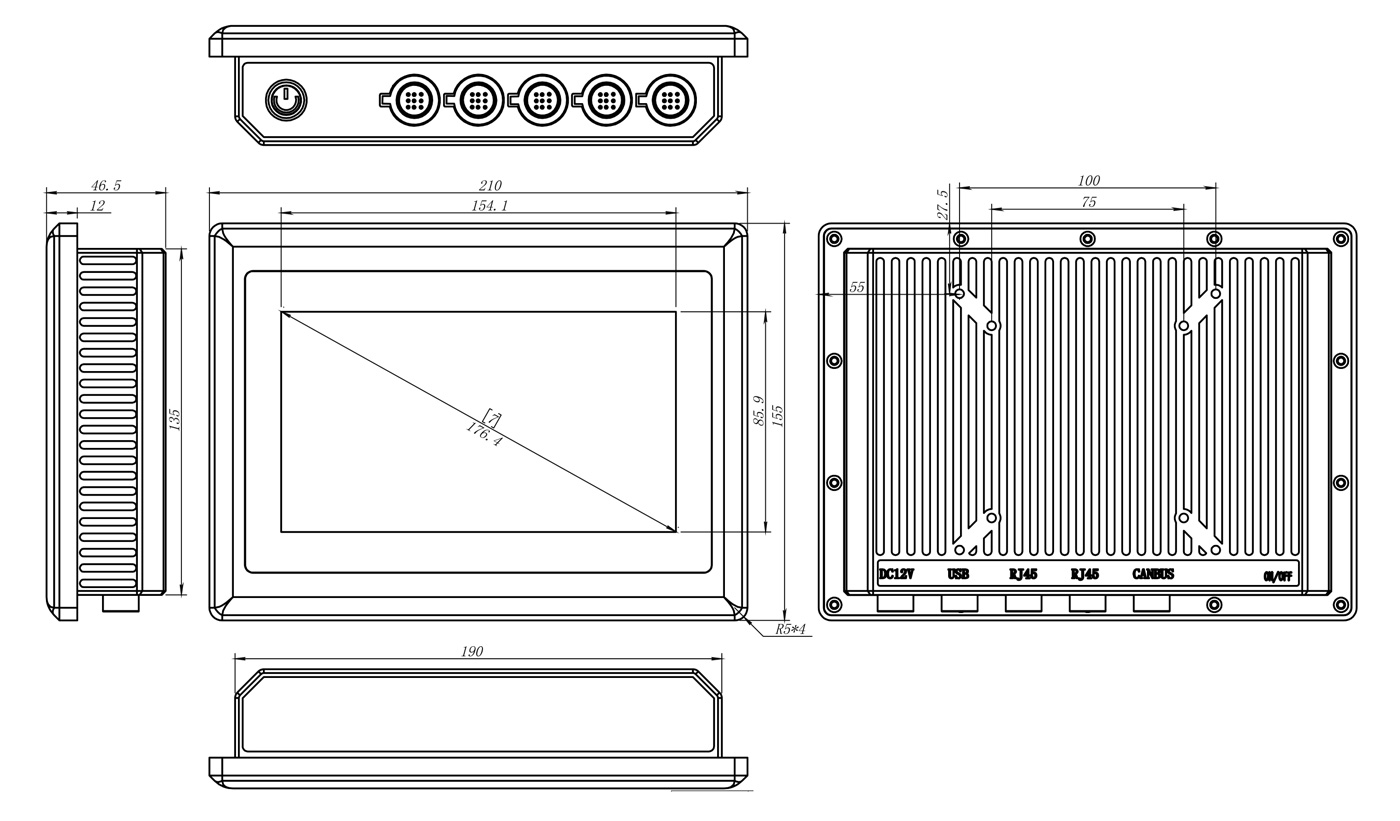 7 inch Capacitive Panel PC from SATA IPC