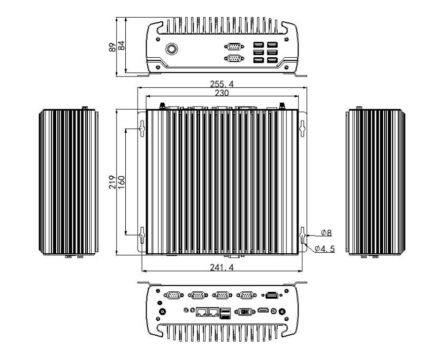 8*USB Independent CPU H310 Chipset Group Fanless industrial small mini computer with 6COM GPIO