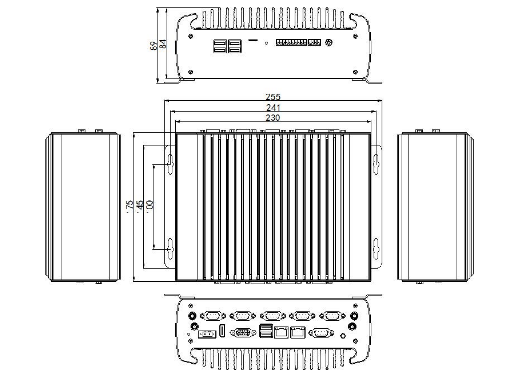 High-end industrial PC support WIFI/Bluetooth/4G/GPS idealy Harsh and Electromagnetic high-low temp environment