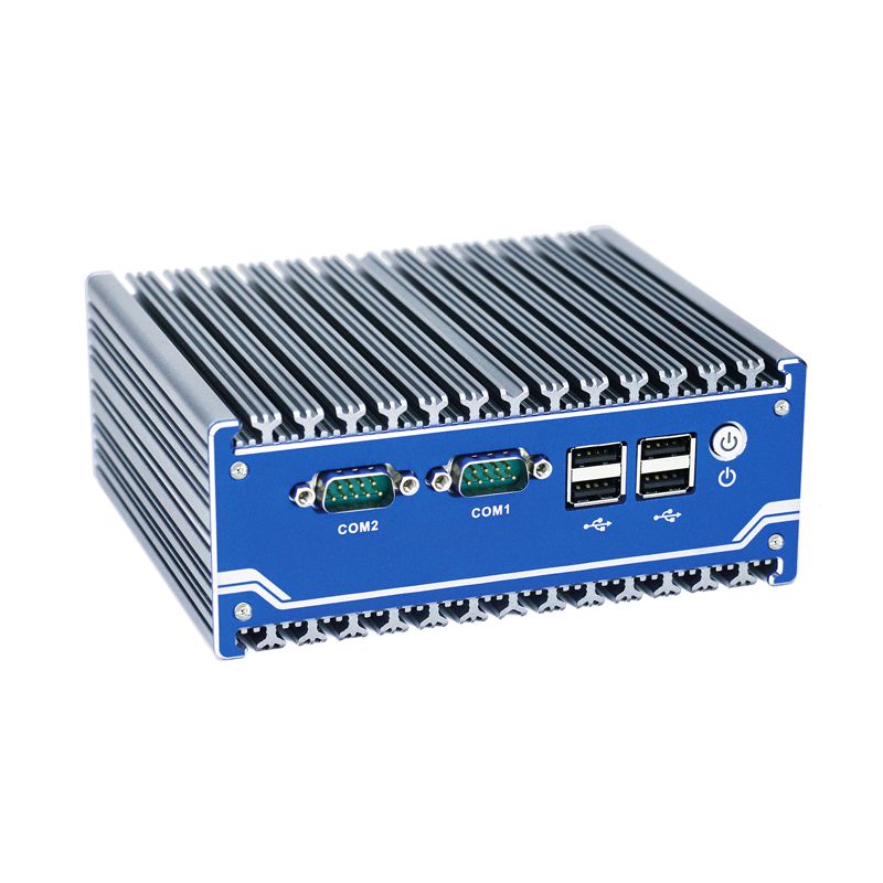 Win7 support Board 4G Grayish blue industrial box mini PC with low consuming Celeron J1900