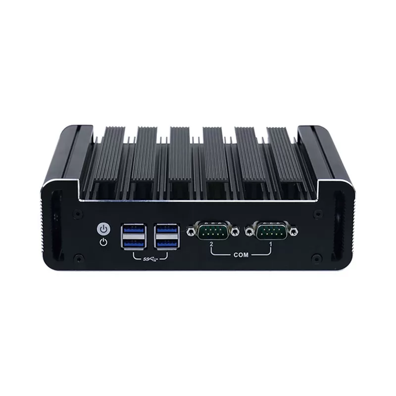 HDMI+DP Dual display aluminum alloy industrial mini box PC with 2 COM