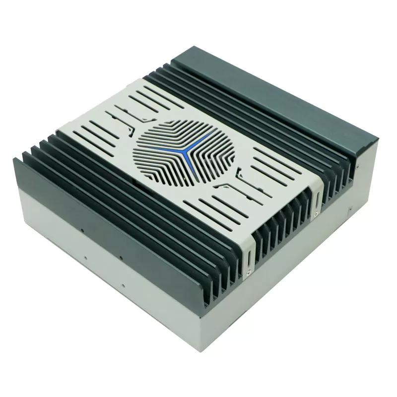 External smart temperature fan industrial mini box pc with 3*2.5G LAN for visual inspection AI medical