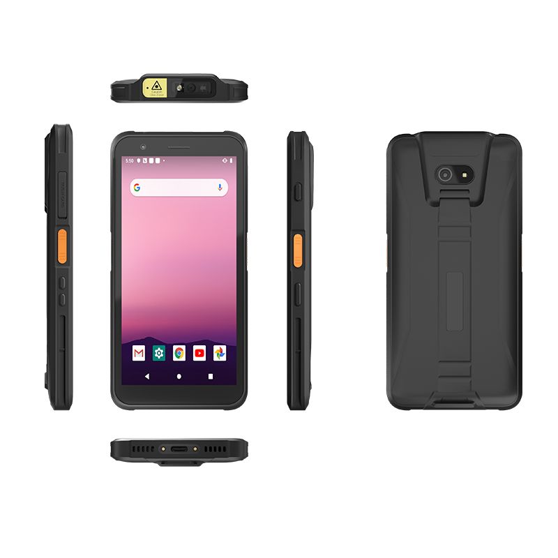 5.7 inch Android 10 IP67 rugged terminal with rear 16MP front 13MP 5000mah