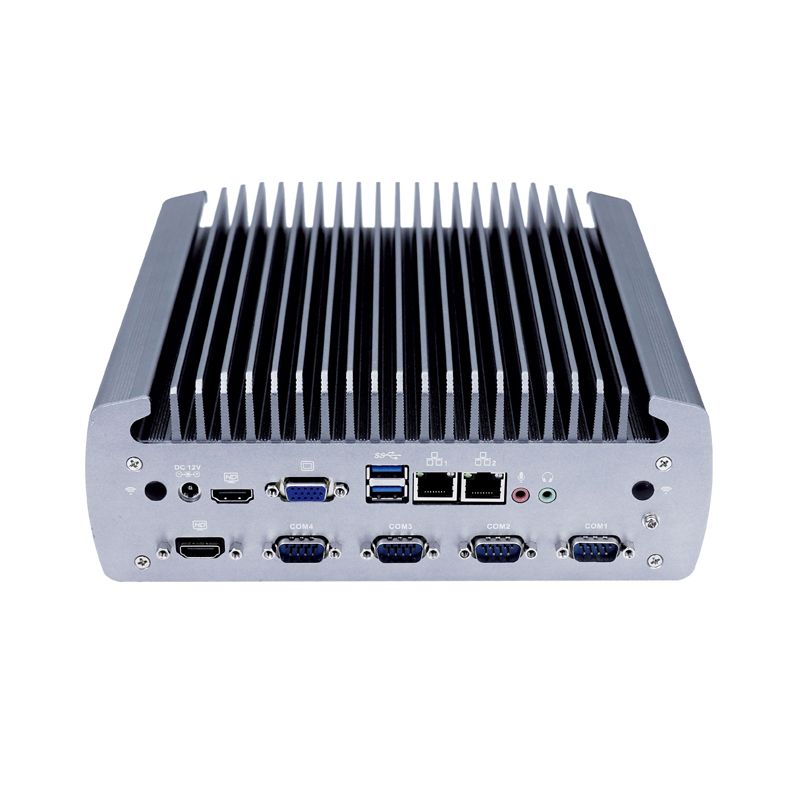 8*USB Independent CPU H310 Chipset Group Fanless industrial small mini computer with 6COM GPIO