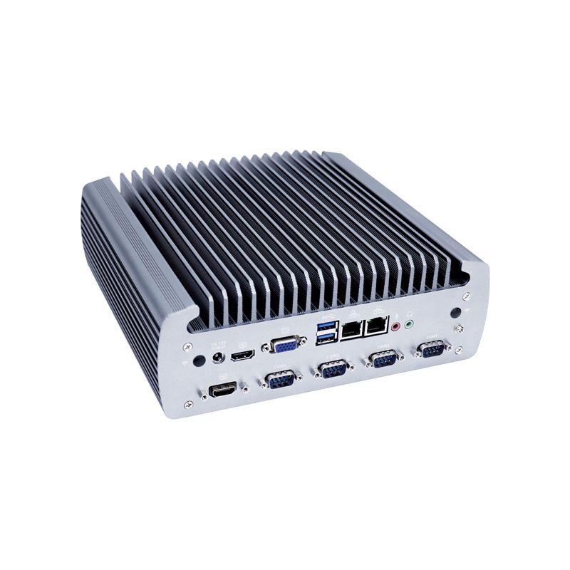 8*USB Independent CPU H310 Chipset Group Fanless industrial small mini computer with 6COM GPIO