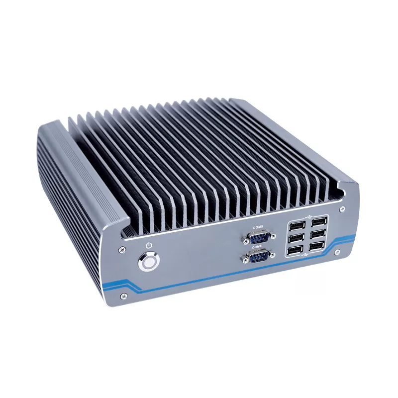 8*USB Independent CPU H310 Chipset Group Fanless industrial small mini computer with 6COM GPIO