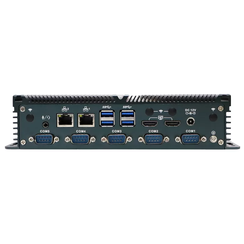 New Product Intel N100 industrial embedded computer with 6 USB 6 COM 2 HDMI 2 LAN