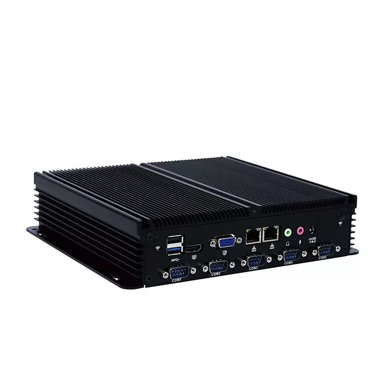 i5-4300U Aluminium alloy industrial embedded computer with 6*COM Win7 support