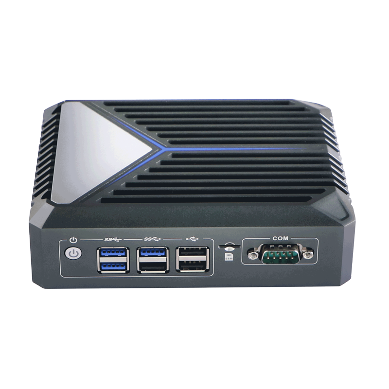 2*DP+1*HDMI Metallic Grey Aluminum alloy industrial mini pc with 4K Win11 support