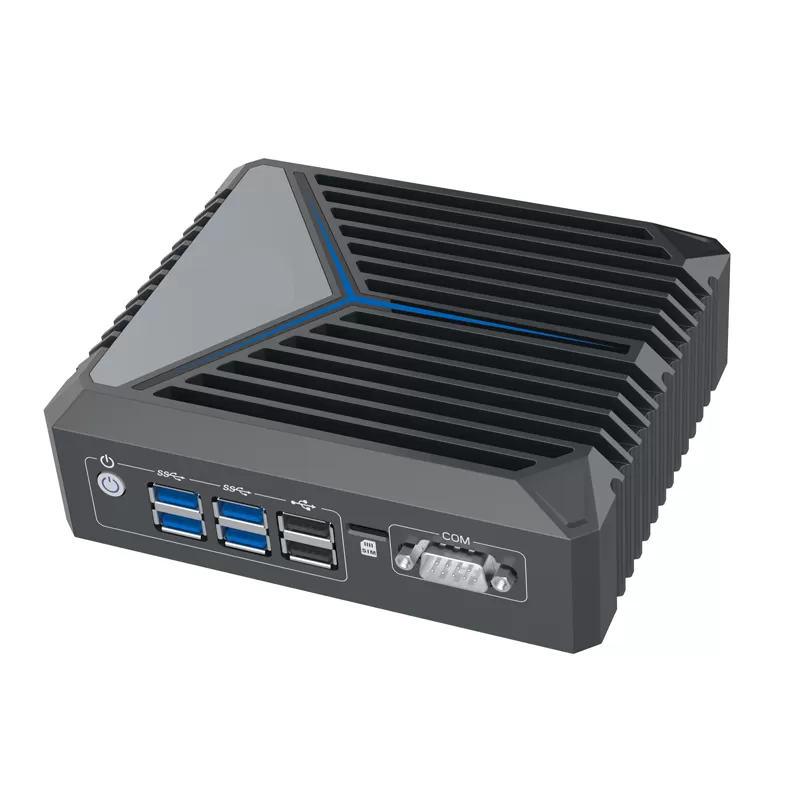 2*DP+1*HDMI Metallic Grey Aluminum alloy industrial mini pc with 4K Win11 support