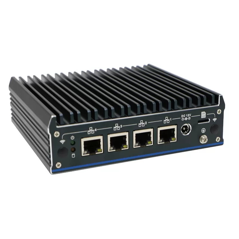 iKuai pfSense system Aluminum alloy industrial mini computer fanless J6412+4*2.5G LAN