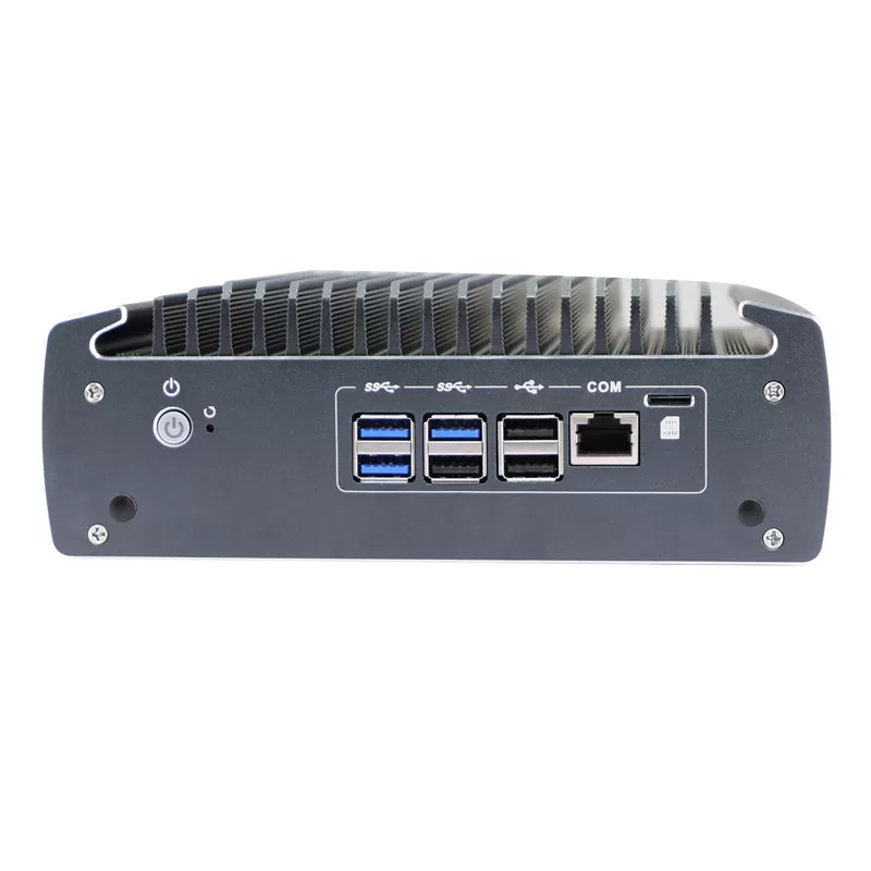 6*i225-V 2.5G LAN POE Function 5G aluminum alloy industrial mini PC with TPM2.0 4K Displaying