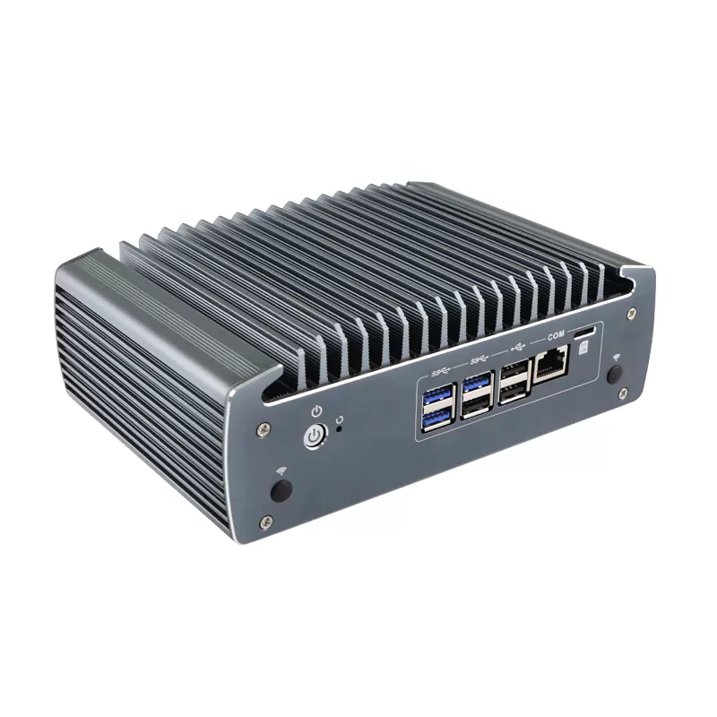 6*i225-V 2.5G LAN POE Function 5G aluminum alloy industrial mini PC with TPM2.0 4K Displaying