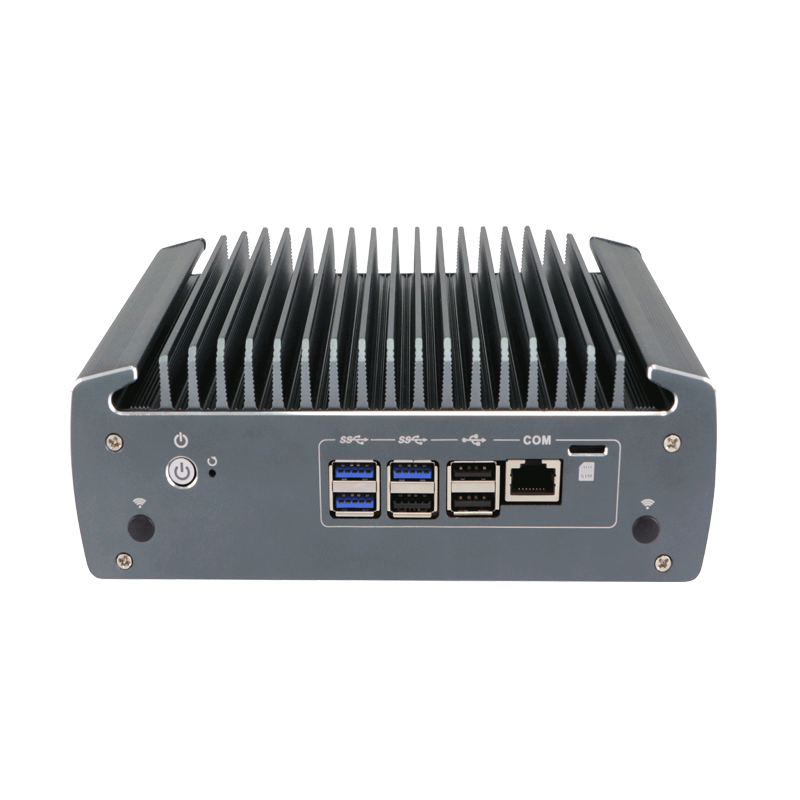 6*i225-V 2.5G LAN POE Function 5G aluminum alloy industrial mini PC with TPM2.0 4K Displaying