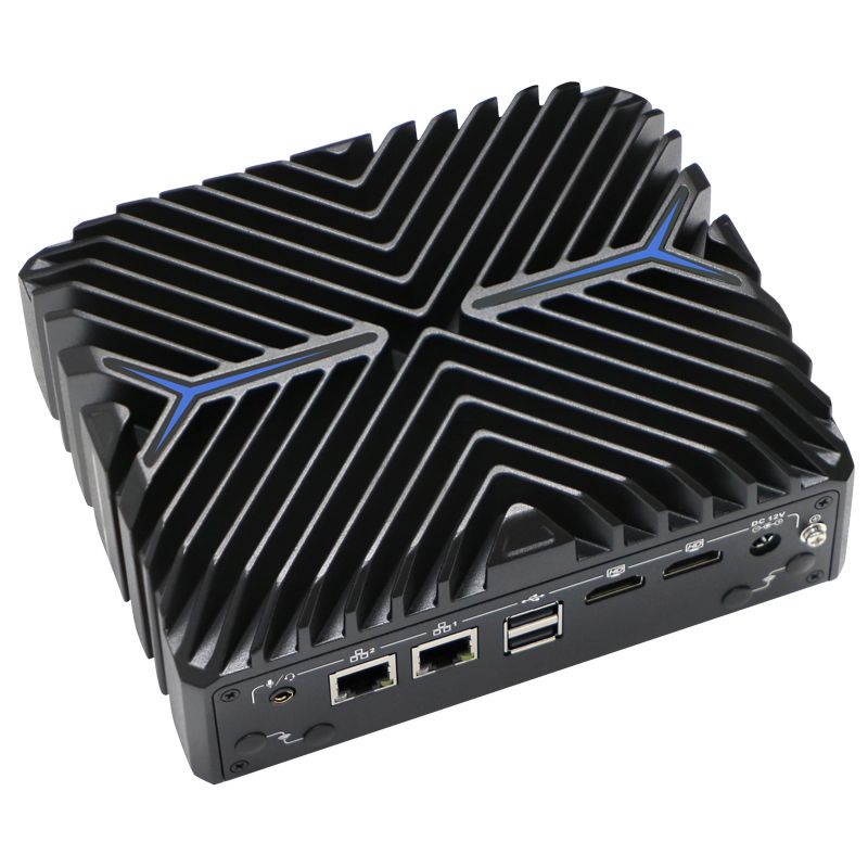 2*HDMI 12th CPU Aluminum alloy i3/i5/i7 mini box PC with 3*USB3.1(Optional 1*10G LAN/8*USB)