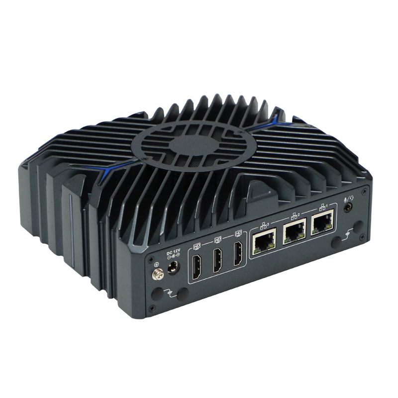 3*HDMI 12th CPU Aluminum alloy i3/i5/i7 mini computer with DDR5 RAM/4*USB3.1(4* GPIO Optional)