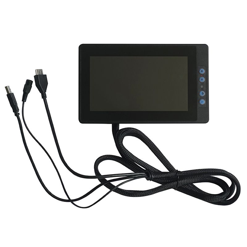 7 inch IP65 waterproof monitor 1000nits Capacitive monitor 8-36V with 3 in 1 cable