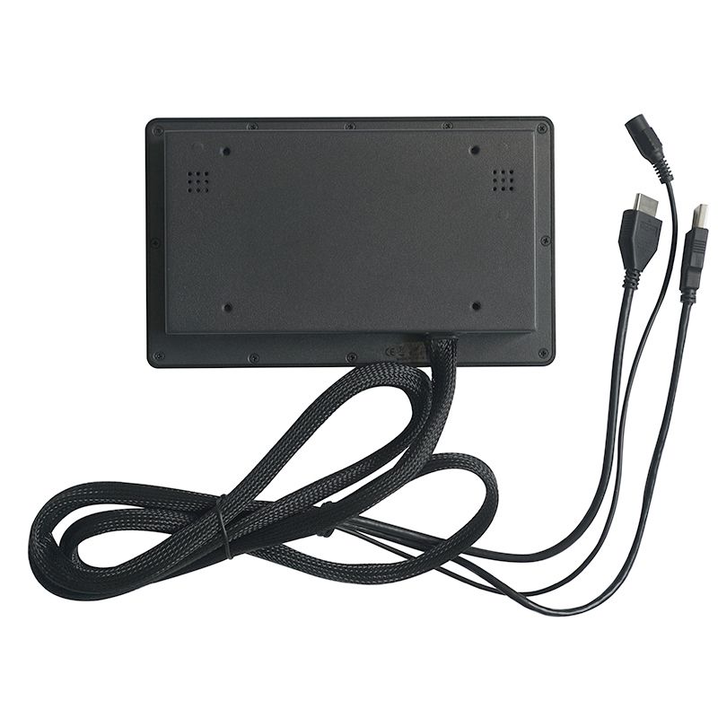 7 inch IP65 waterproof monitor 1000nits Capacitive monitor 8-36V with 3 in 1 cable