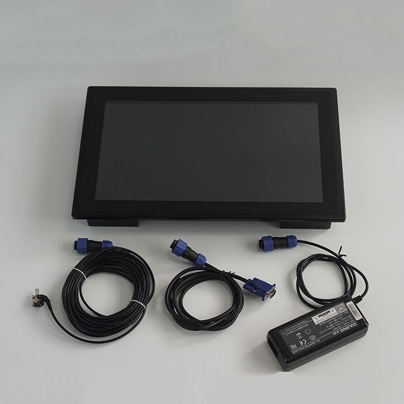 15.6 inch 1920*1080 IP67 waterproof LCD monitor 1000nits with 10cm dimmer cable