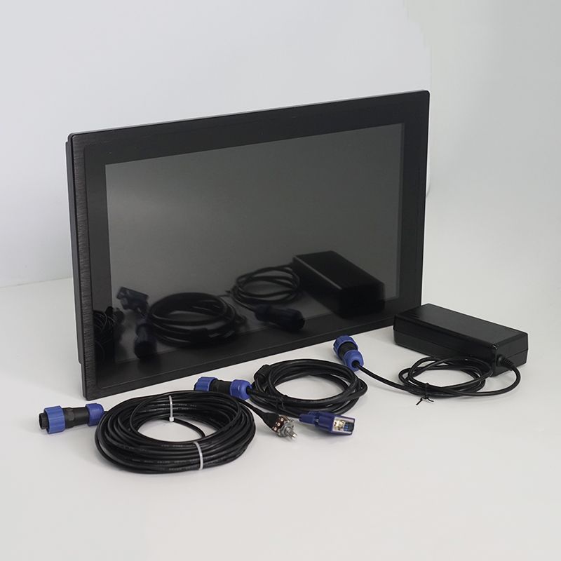 15.6 inch 1920*1080 IP67 waterproof LCD monitor 1000nits with 10cm dimmer cable