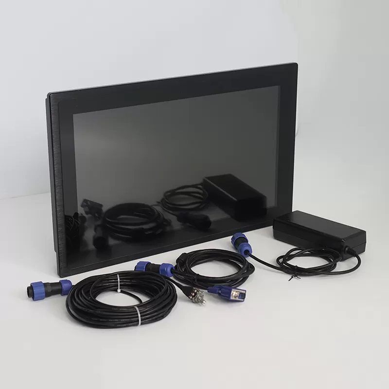 15.6 inch 1920*1080 IP67 waterproof LCD monitor 1000nits with 10cm dimmer cable