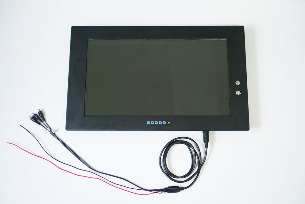 18.5 inch 3AV camera monitor with IP67 waterproof and 1000nits and mirror image function