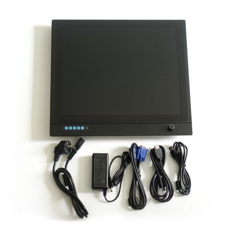 17 inch dimmer monitor 1000nits sunlight readable PCAP LCD monitor with Optical bonding