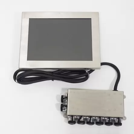 10.4 inch IP65 Stainless steel 304 waterproof panel PC with a box PC via cable connected