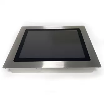 Front IP66 15 inch Stainless steel 304 resistive touch panel computer with 4 COM